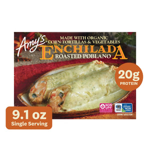 Amy's Kitchen Frozen Roasted Poblano Enchilada, 9.15 oz