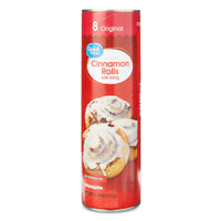 Great Value Cinnamon Roll Dough with Icing, 12.4 oz, 8 Count — package
