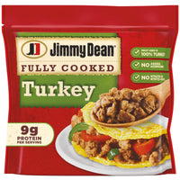 Jimmy Dean Fully Cooked Turkey Sausage Crumbles, 9.6 oz — package