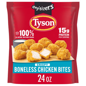 Tyson Foods Frozen Any’tizers Crispy Boneless Chicken Nugget Bites, 24 oz