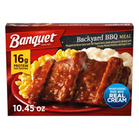 Banquet Backyard BBQ, 16g Protein, Frozen Meal, 10.45 oz. — package