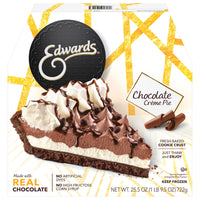 Edwards Frozen Chocolate Crème Dessert Pie, 25.5 oz — package