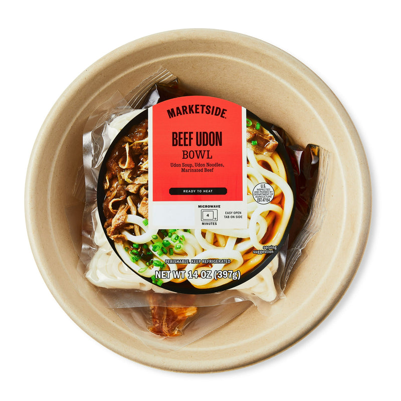 Marketside Ready to Heat Beef Udon Bowl, 14 oz (Refrigerated) — package