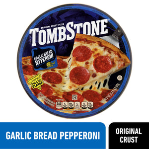 Tombstone Frozen Pizza Garlic Bread Crust Pepperoni, 27 oz
