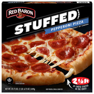 Red Baron Frozen Stuffed Crust Pizza Pepperoni, 22.75 oz