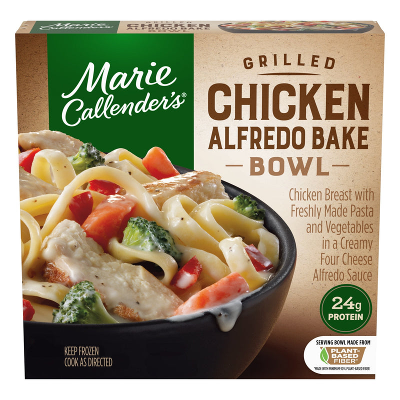 Marie Callender's Grilled Chicken Alfredo Bake, Frozen Meal, 11.6 oz. Bowl — package