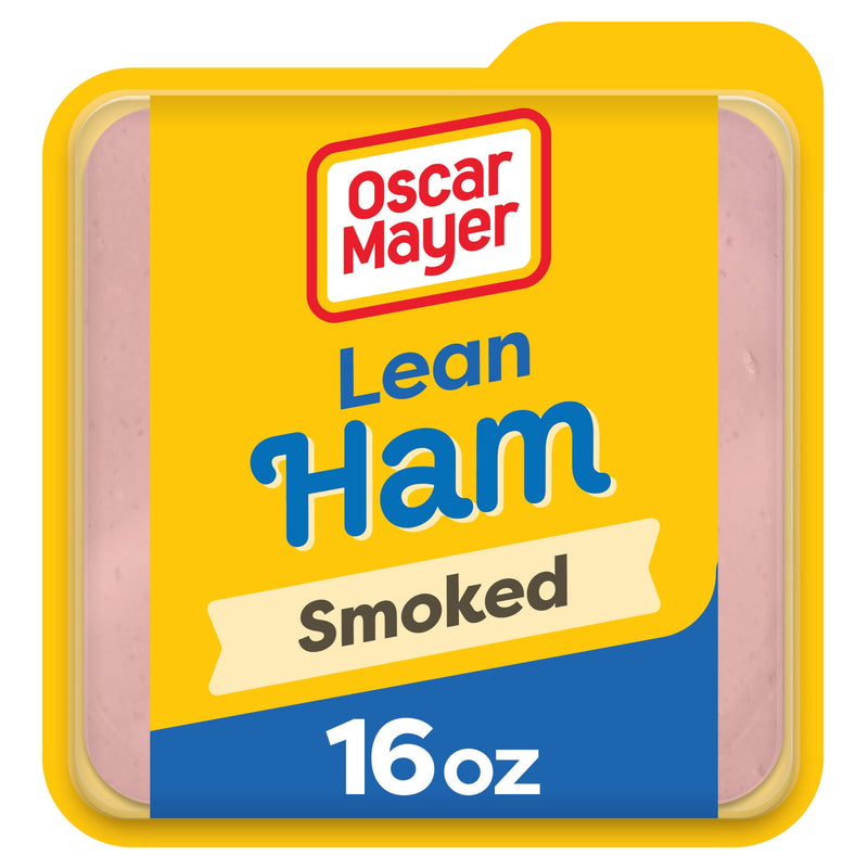 Oscar Mayer Lean Smoked Ham Sliced Deli Meat, for Sandwiches and Easy Lunches, 16 oz — package