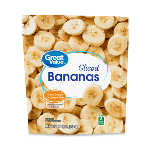 Great Value Frozen Sliced Bananas, 16 oz