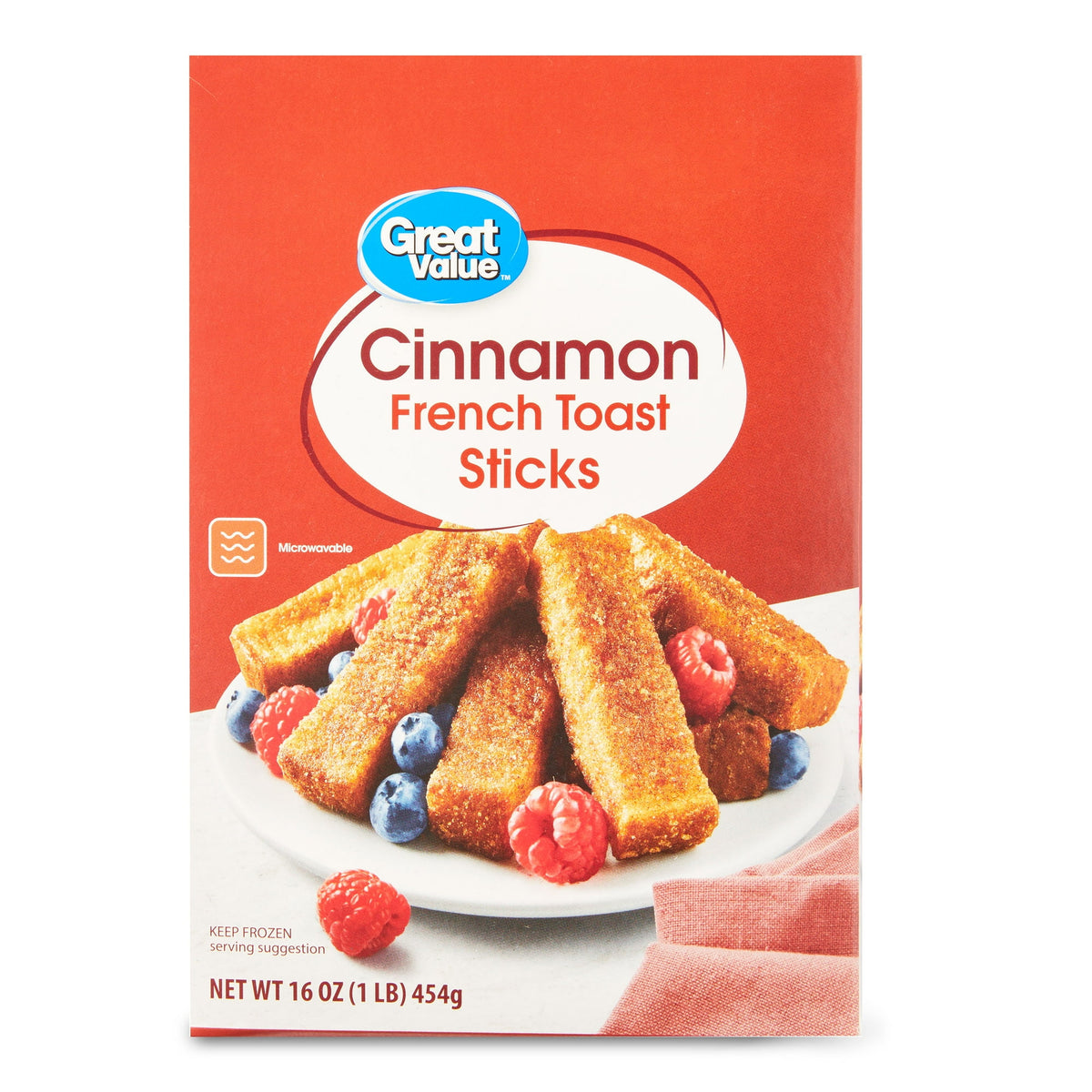 Great Value Frozen French Toast Sticks Cinnamon, 16 oz