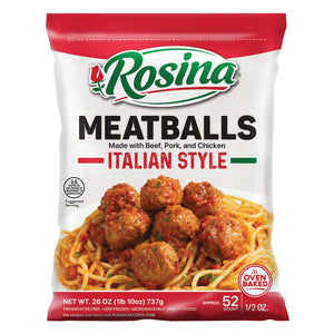Rosina Frozen Meatballs Italian Style, 26 oz