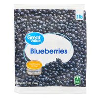 Great Value Blueberries, 48 oz (Frozen) — package