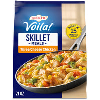 Birds Eye Voila! Three Cheese Chicken Skillet Meals, Frozen Meal, 21 oz. Bag — package