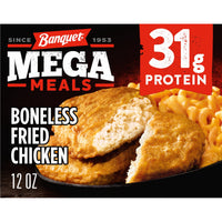 Banquet MEGA Meals Boneless Fried Chicken, 31g Protein, Frozen Meal, 12 oz. — package