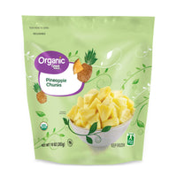 Great Value Organic Pineapple Chunks, 10 oz (Frozen) — package