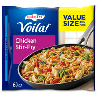 Birds Eye Voila! Chicken Stir Fry, Frozen Meal, 60 oz. Value Size Bag — package