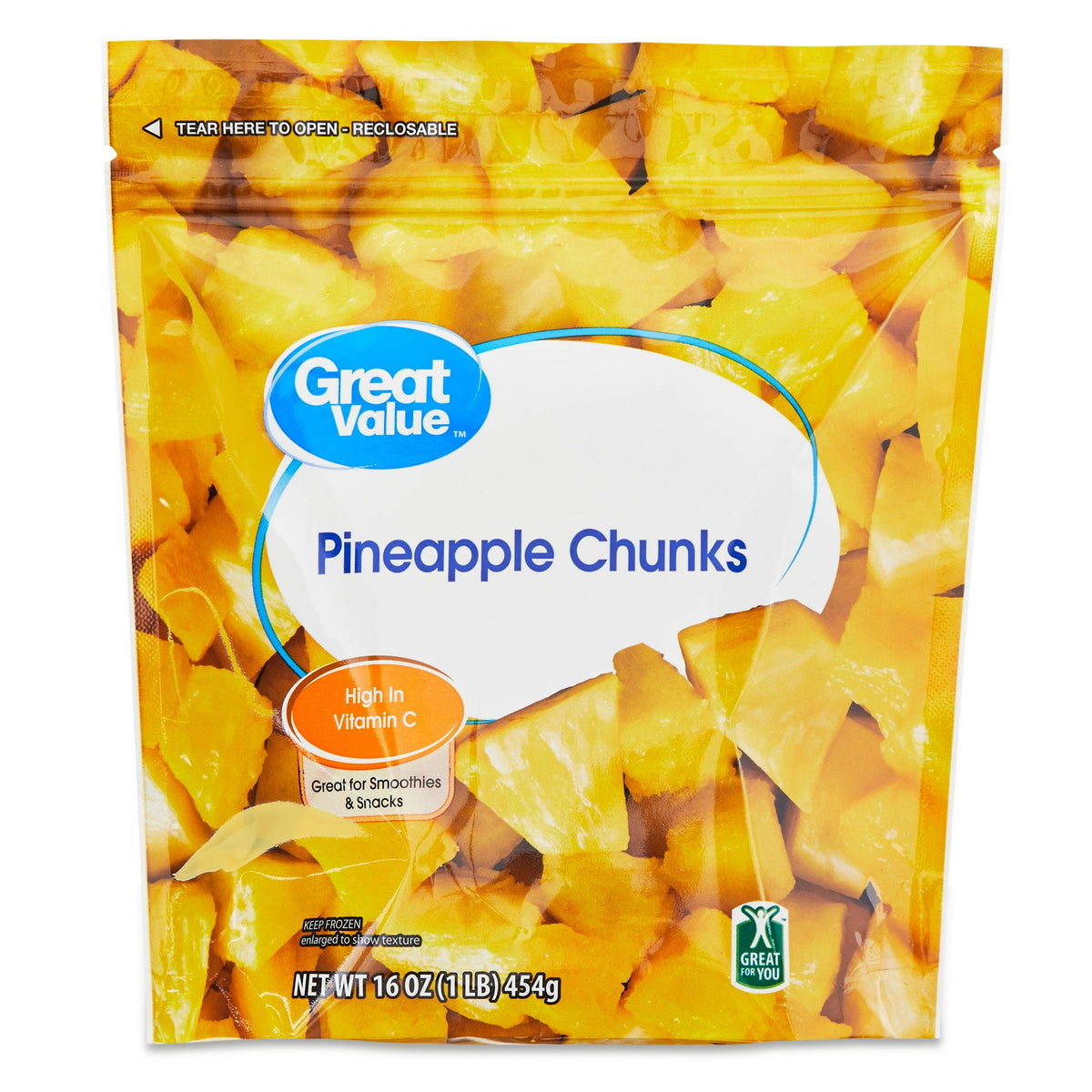Great Value Frozen Pineapple Chunks, 16 oz