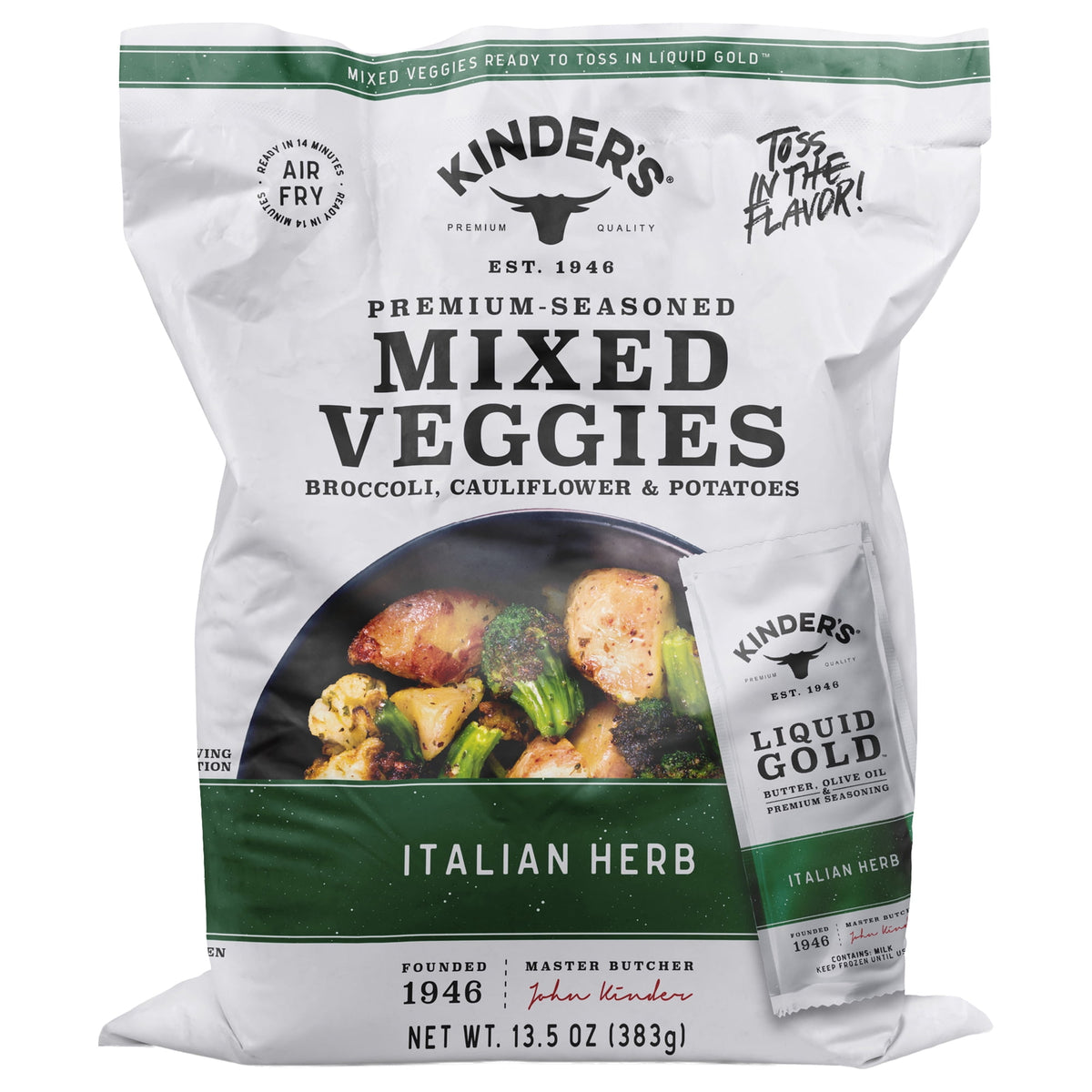 Kinder's Frozen Mixed Veggies Italian Herb, 13.5 oz