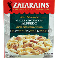 Zatarain's Blackened Chicken Alfredo Frozen Dinner, 10.5 oz Box — package