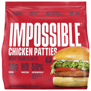 Impossible Foods Frozen Chicken Patties, 13.5 oz, 5 ct