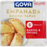GOYA Frozen Empanada Dough for Turnover Pastries 11.6 oz — package