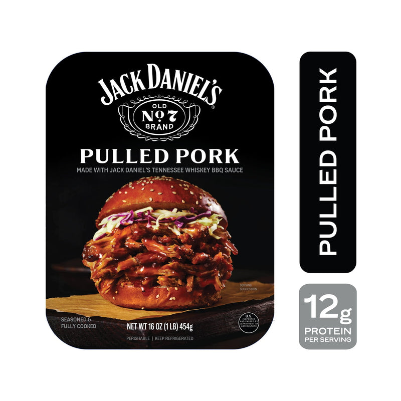 Jack Daniel's Pulled Pork Refrigerated Entrée 16 oz Fully Cooked — package