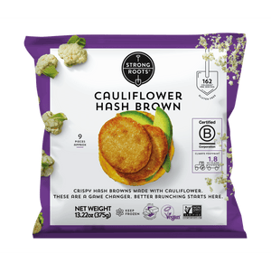Strong Roots Frozen Cauliflower Hash Brown Patties, 13.22 oz