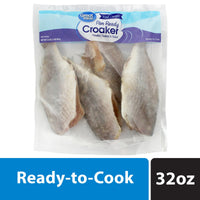 Great Value Wild Caught Headed Gutted and Tailed Croaker, 2 lb (Frozen Fish) — package