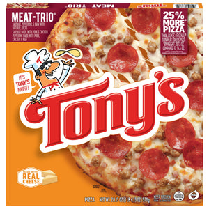 Tony's Frozen Pizzeria Style Crust Pizza Meat Trio, 20.13 oz