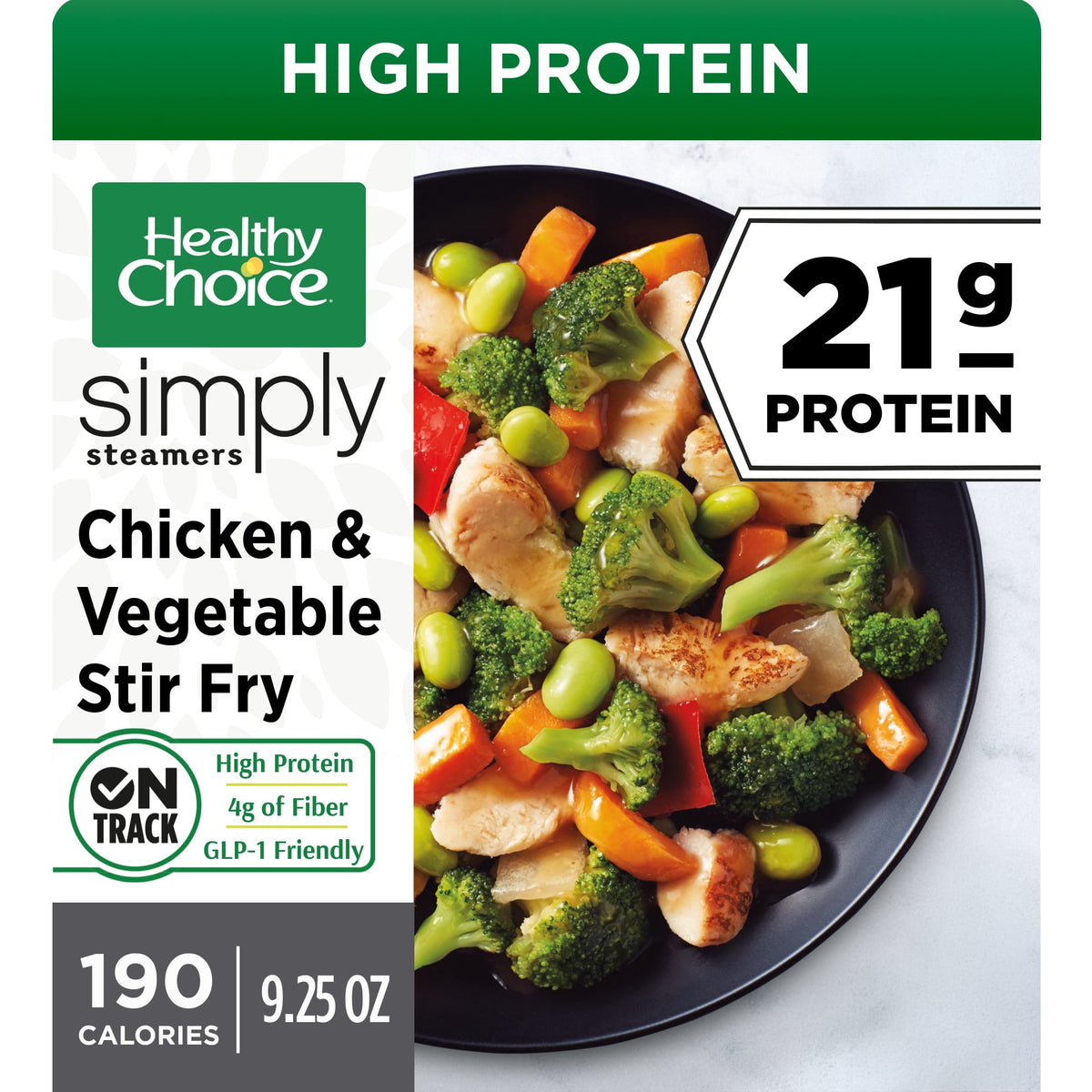 Healthy Choice Frozen Simply Steamers Chicken & Vegetable Stir Fry, 9.25 oz