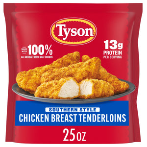 Tyson Foods Frozen Chicken Breast Tenderloins Southern Style, 25 oz