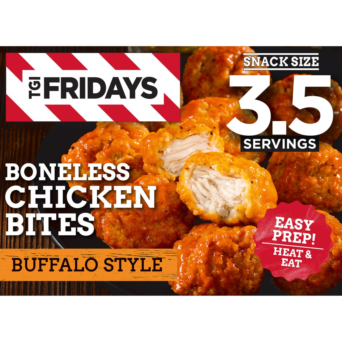 TGI Fridays Frozen Chicken Bites Buffalo Style, 10 oz
