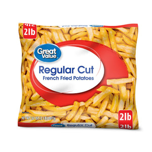 Great Value Frozen French Fried Potatoes Regular Cut, 32 oz