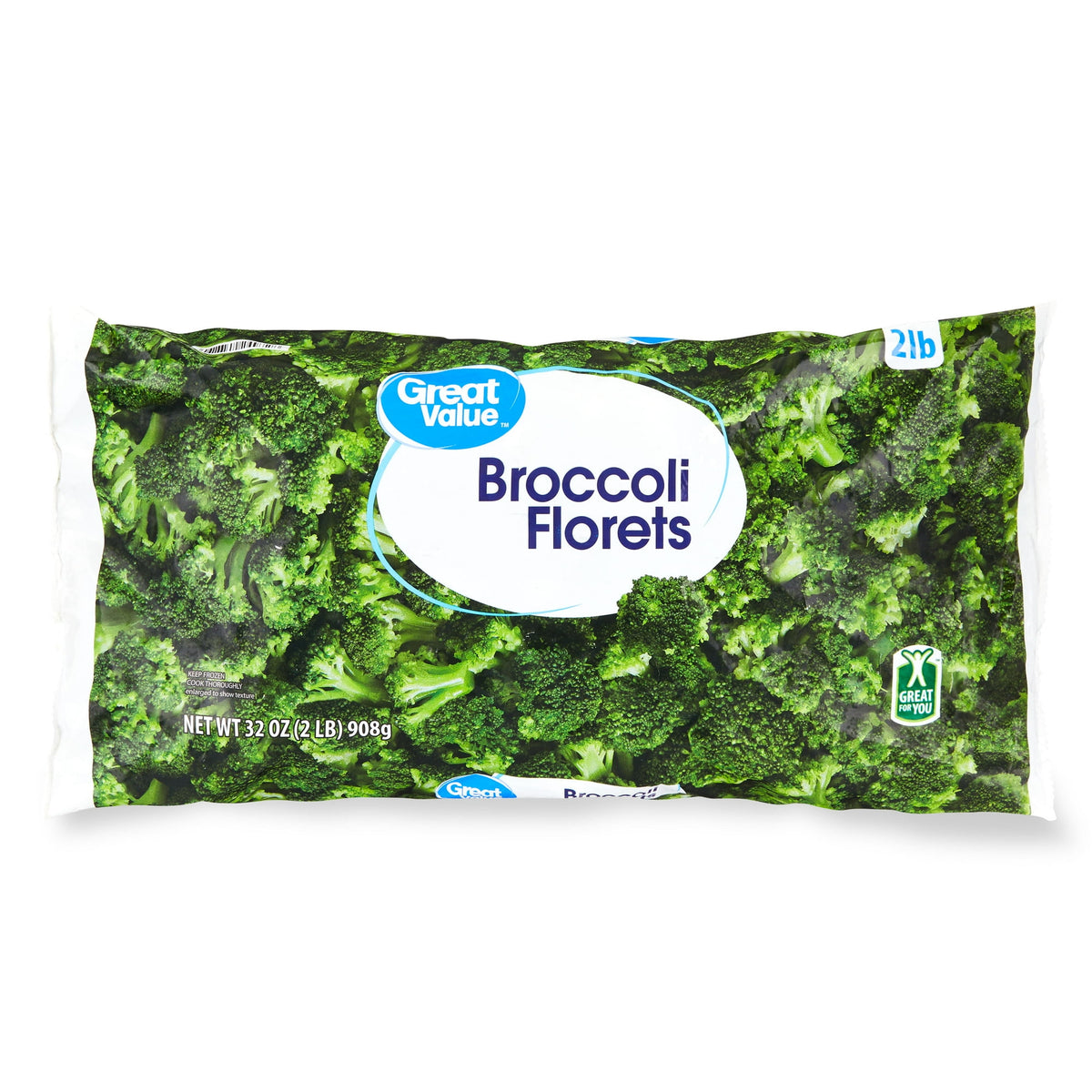 Great Value Frozen Broccoli Florets, 32 oz