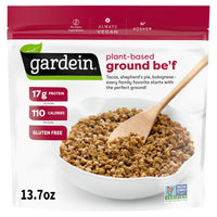 Gardein Plant-Based Ground Be'f, Vegan, Frozen Meat Alternative, 13.7 oz. — package