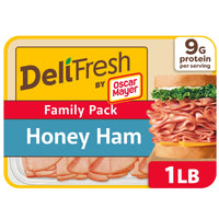 Oscar Mayer Deli Fresh Sliced Deli Meat, for Sandwiches and Easy Lunches, Honey Ham, No Artificial Preservatives, No Added Nitrates or Nitrites, 16 oz — package
