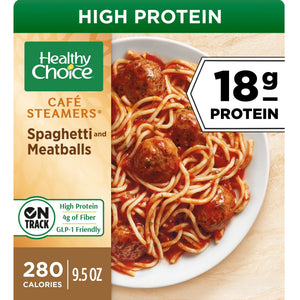 Healthy Choice Frozen Cafe Steamers Spaghetti & Meatballs, 9.5 oz