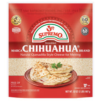 V&V Supremo Shredded Chihuahua Authentic Mexican Style Quesadilla Cheese, Gluten-Free, 32 oz, Refrigerated — package