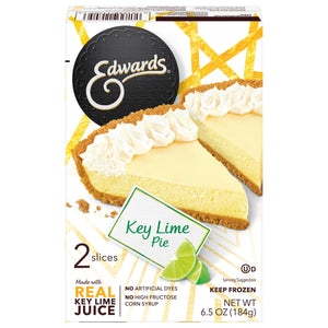 EDWARDS Frozen Key Lime Dessert Pie Slices, 6.5 oz, 2 ct
