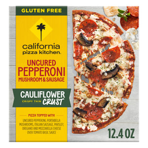 California Pizza Kitchen Frozen Cauliflower Crust Pizza Uncured Pepperoni, Mushroom and Sausage, 12.4 oz