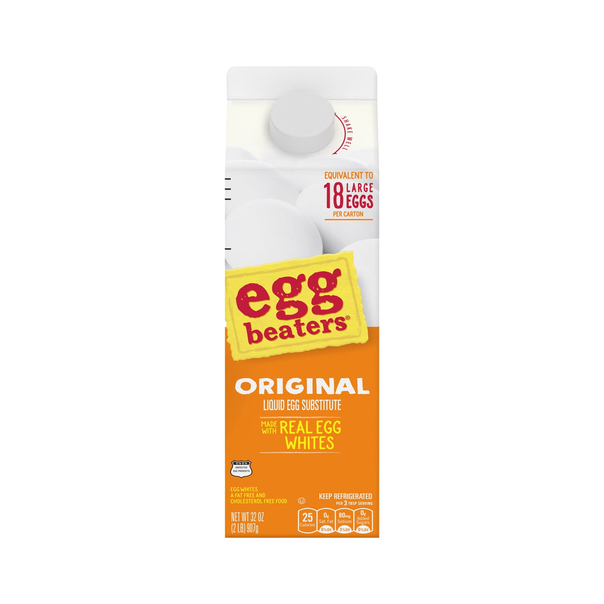 Egg Beaters Refrigerated Liquid Egg Substitute Original, 32 oz