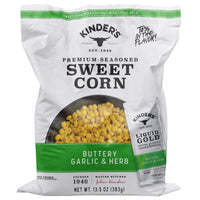 Kinder's Buttery Garlic & Herb Sweet Corn, 13.5 oz (Frozen) — package