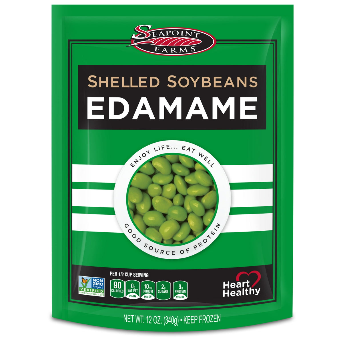 Seapoint Farms Frozen Edamame Shelled Soybeans, 12 oz