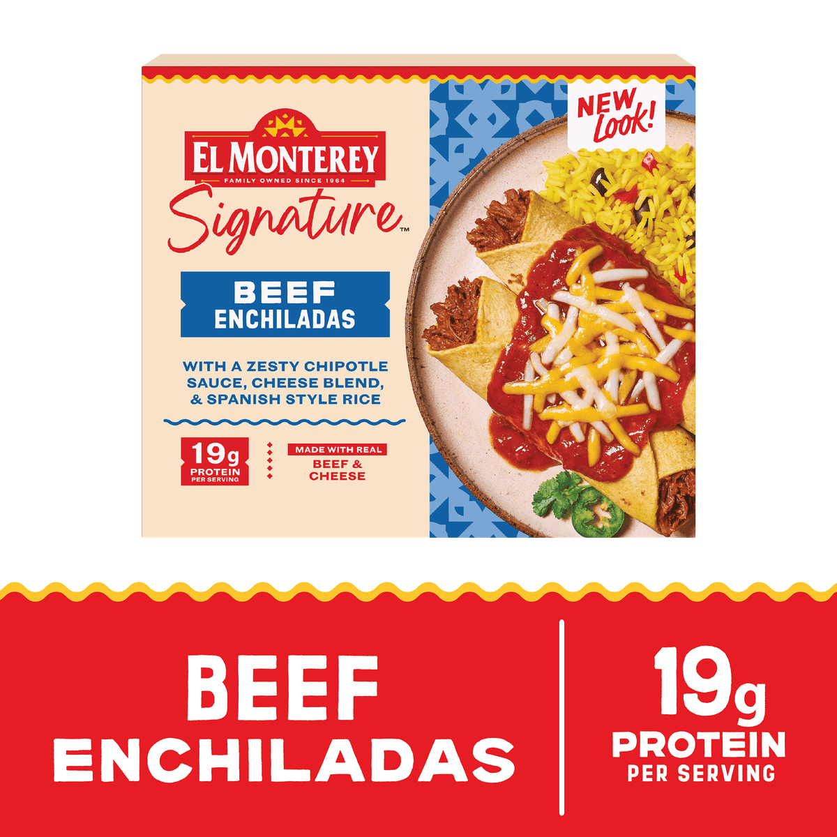 El Monterey Frozen Signature Beef Enchiladas Meal, 10.25 oz