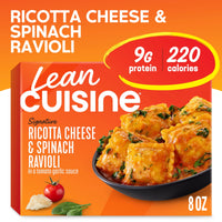 Lean Cuisine Ricotta Cheese and Spinach Ravioli, Frozen Meal, 8 oz — package