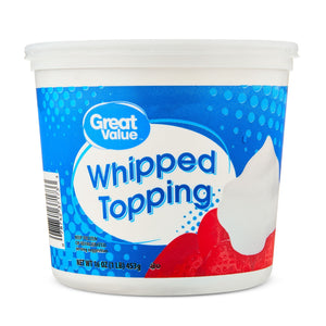 Great Value Frozen Whipped Topping White, 16 oz