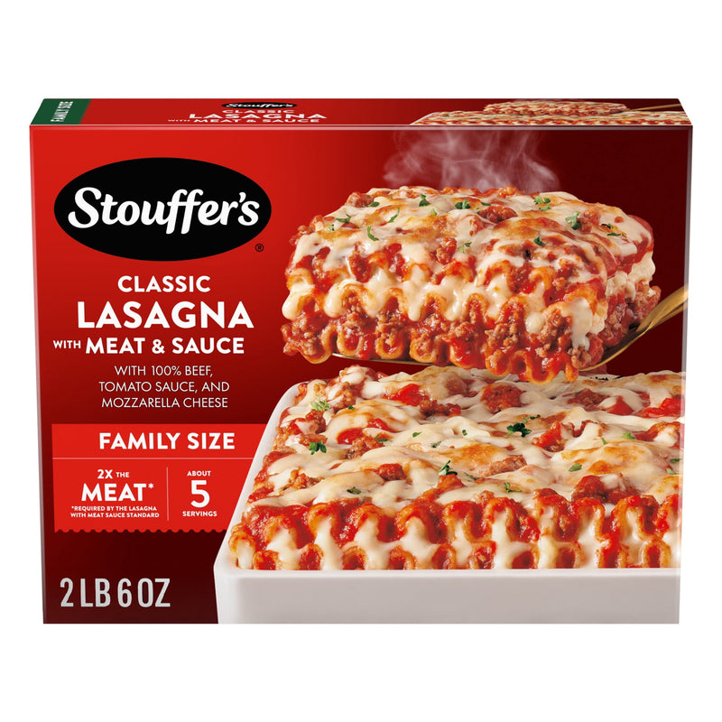 Stouffer's Family Size Lasagna with Meat & Sauce Frozen Meal — package