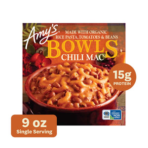 Amy's Kitchen Frozen Chili Mac Bowl, 9 oz