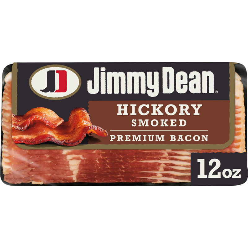 Jimmy Dean Premium Hickory Smoked Refrigerated Bacon, 12 oz — package