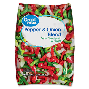 Great Value Frozen Pepper & Onion Mixed Vegetable Blend, 20 oz
