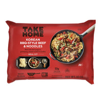 Take Home Tonight Korean BBQ Style Beef and Noodles Meal, 20oz, Refrigerated — package